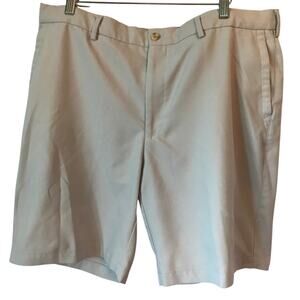 Peter Millar Shorts Size 38 Mens Zip Front Button Pockets Khaki Color Vacation